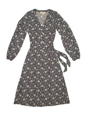 NWT Michael Kors Button Down Floral Print Midi Dress / Medium